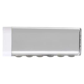 Powerbank 2200 mAh, ABS műanyag, ezüst