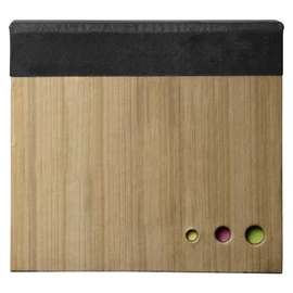 Jegyzettömb öntapadó jegyzetlapokkal, fekete