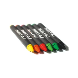 BRABO 6 színes zsírkréta, többszínű