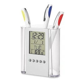 PRODIGY Tolltartó órával, áttetsző