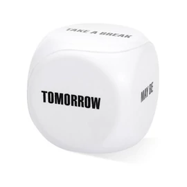 RELICUP Döntéshozó kocka stresszoldó, fehér