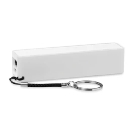POWER MATE 2200 mAh vékony powerbank, fehér