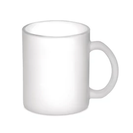 SUBLIMATT Üveg szublimációs bögre,300 ml, áttetsző fehér