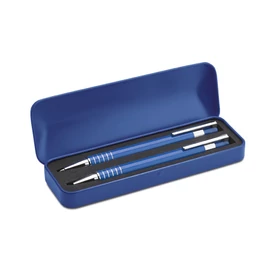 ALUCOLOR Golyóstoll szett fém tokban, kék