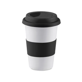 TRIBECA Kerámia bögre 400 ml, fekete