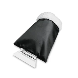 WARMIX Autós jégkaparó kesztyűvel, fekete