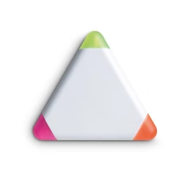 TRIANGULO Háromszög alakú szövegkiemelő, fehér