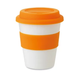 ASTORIA PP pohár szilikon fedél 350 ml, narancssárga