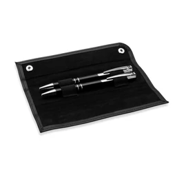 GEMELLO Toll és ceruza szett PU tokban , fekete