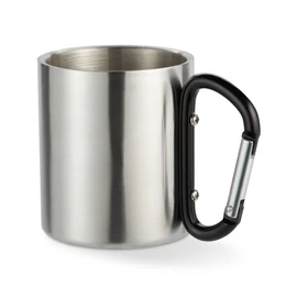 TRUMBO Duplafalú bögre, 220 ml, fekete