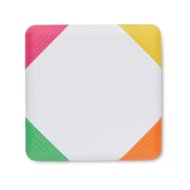 SQUARIE Négyszögletű szövegkiemelő, fehér