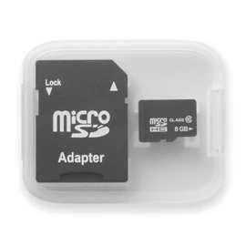 MICROSD SD kártya 8GB , átlátszó