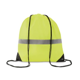 STRIPE Fényvisszaverő tornazsák, neonsárga