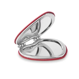 GLOW HEART Szív alakú PU tükör, piros