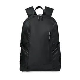 TECNOTREK Poliészter laptop hátitáska, fekete