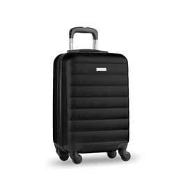 BUDAPEST Kerekes bőrönd                 MO9178, fekete