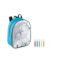BACKSKETCHY Hátitáska 5 filctollal, türkiz