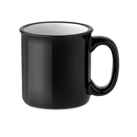 TWEENIES Retró kerámia bögre, 240 ml, fekete