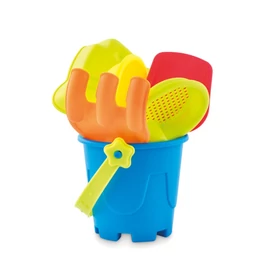 PLAYA Strand vödör játékokkal, többszínű