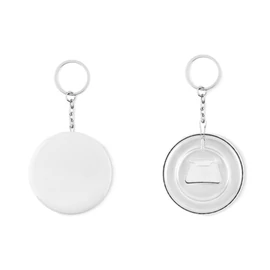 PIN FLASK Üvegnyitó kulcstartó, matt ezüst