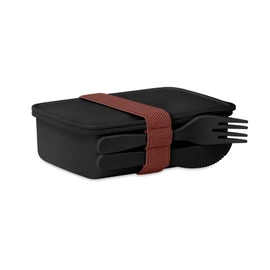 ASTORIABOX Bambusz és PP uzsonnásdoboz, fekete