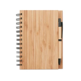 BAMBLOC Bambusz vonalas notesz tollal, fa
