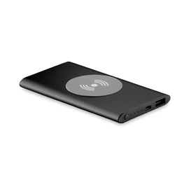 POWER&WIRELESS 4000 mAh vez.nélk. powerbank, fekete