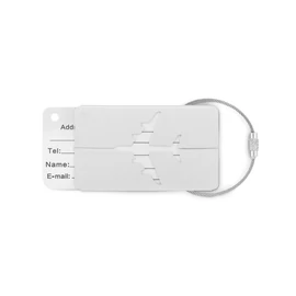 FLY TAG Alumínium bőröndcímke, matt ezüst