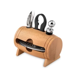 BOTA Négyrészes boroskészlet, fa