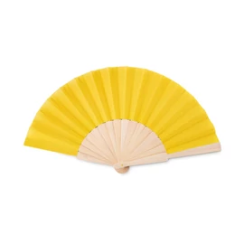 FANNY WOOD Kézi legyező, sárga