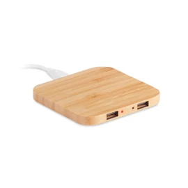 CUADRO Bambusz vezeték nélk. töltő 5W, fa