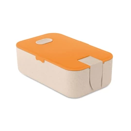 LUNCH2GO Búzaszalma/PP uzsonnás doboz, narancssárga