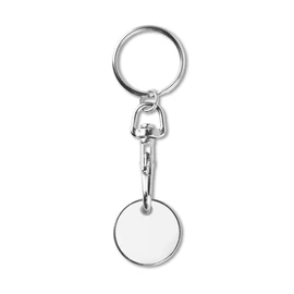 TOKENRING Érmés kulcstartó (EUR), fehér
