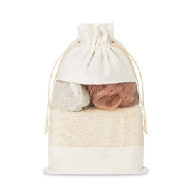 CUIDA SET Fürdőszett tárolózsákban, beige