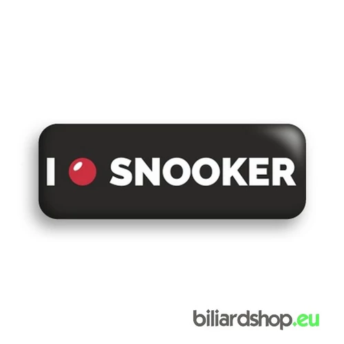 I LOVE SNOOKER kitűző