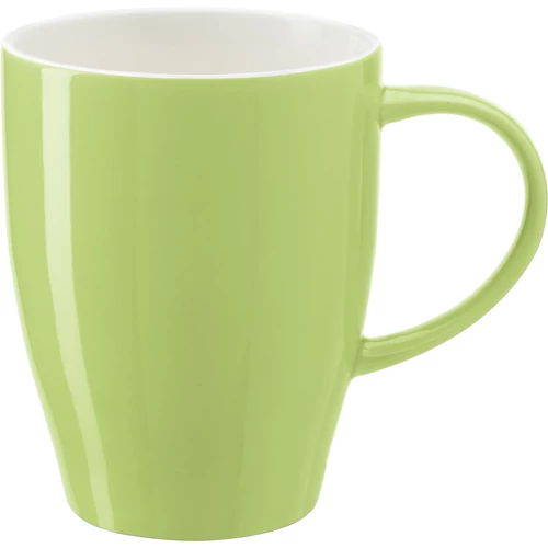 Porcelán bögre, világoszöld