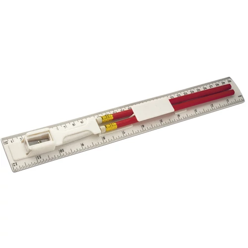 30 cm-es vonalzó+írószerkészlet