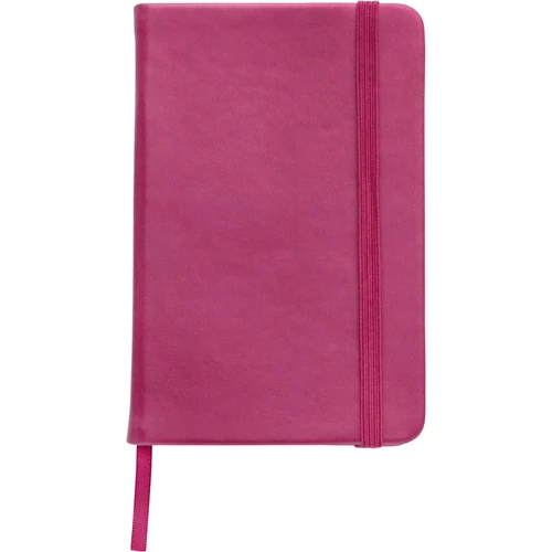 A/5 jegyzetfüzet puha PU borítással, pink