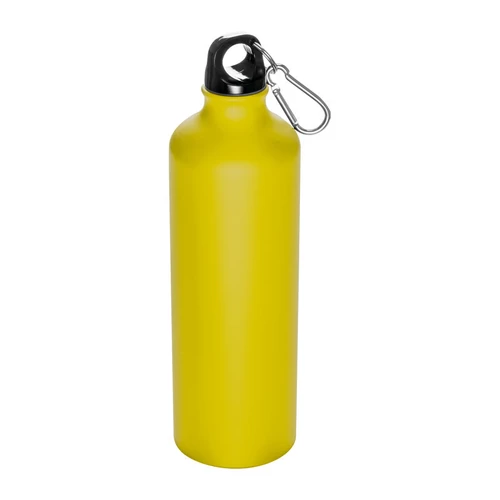 Nagy ivópalack karabinerrel, 800 ml, sárga