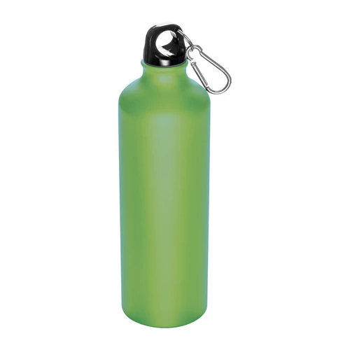Nagy ivópalack karabinerrel, 800 ml, világos zöld