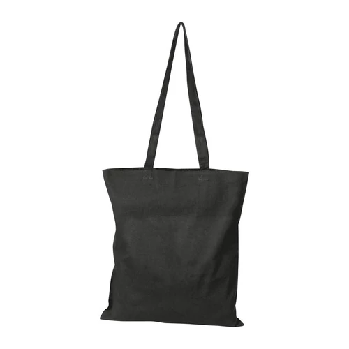 Hosszúfülű vászontáska, 140g/m², fekete