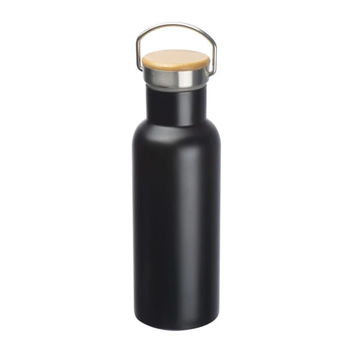 Rozsdamentes acél termosz, 500 ml, fekete