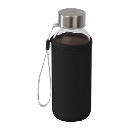 Ivópalack neoprén tokban, 300 ml, fekete