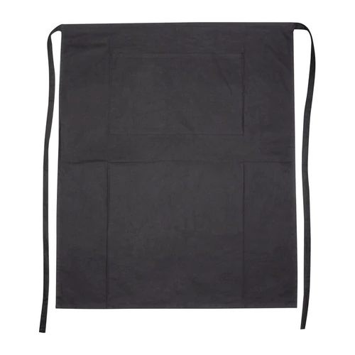 Szakácskötény 180g, OEKO-TEX, fekete