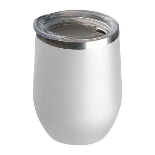 Duplafalú vákuumszigetelt termoszbögre, 300 ml, fehér