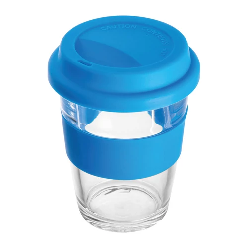Üvegpohár, 300 ml, kék