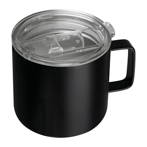 Rozsdamentes acél termoszbögre, 300 ml, fekete