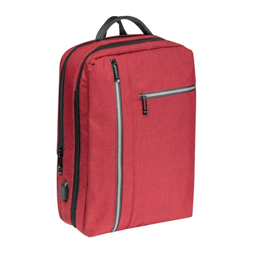 Vízálló laptop hátizsák, bordó