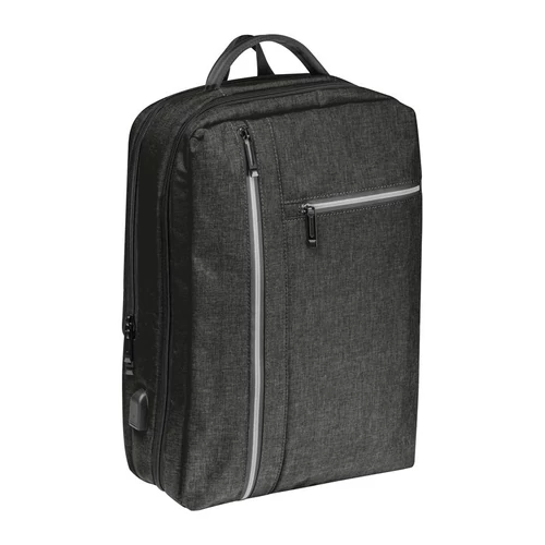 Vízálló laptop hátizsák, fekete
