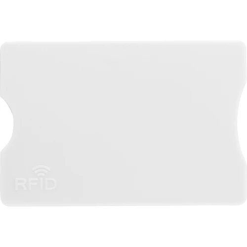 Kártyatartó RFID védelemmel, műanyag, fehér